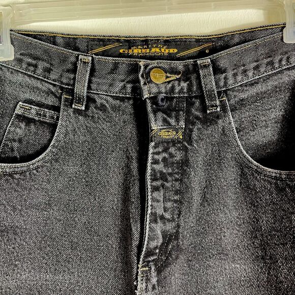 Vintage Y2K MARITHE FRANCOIS GIRBAUD WOMENS HIGH RISE DENIM MOM JEANS 7/8 Black - Picture 5 of 11